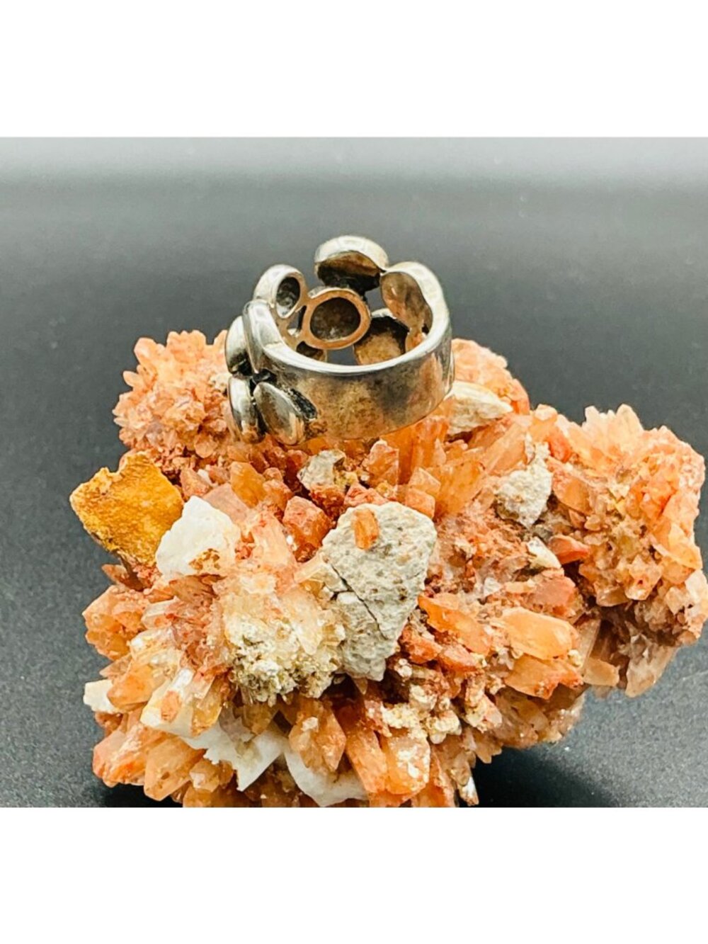 Vintage Sterling Silver Brutalist Ring - Picture 3 of 3